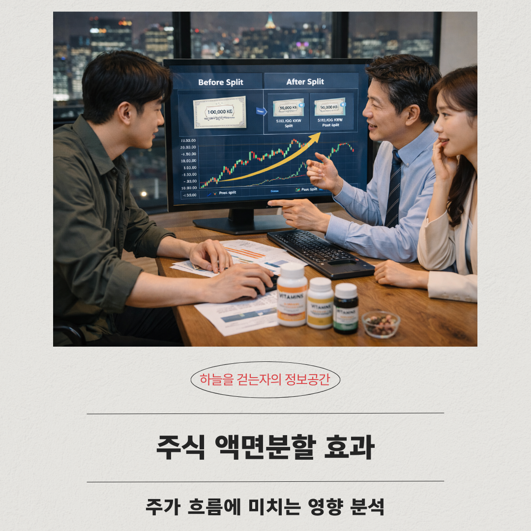 주식 액면분할 효과, 주가 흐름에 미치는 영향 분석