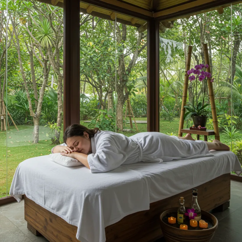 10월의 나트랑에서 즐기기좋은 스파 이미지