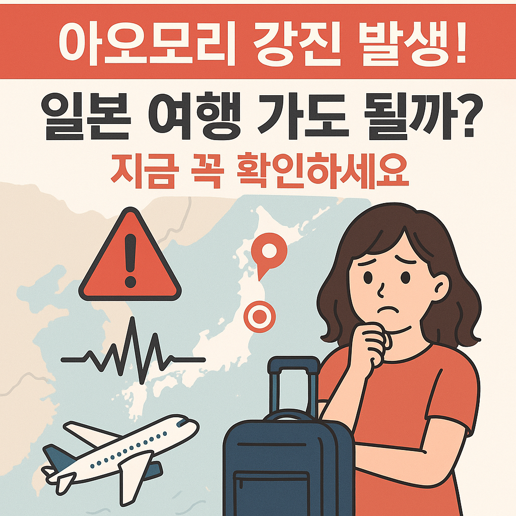 일본 지진 현황 아오모리현 강진 위험지역 안전지역 분석 및 여행 취소 여부 일본 여행 가도 될까? 지금 꼭 확인하세요