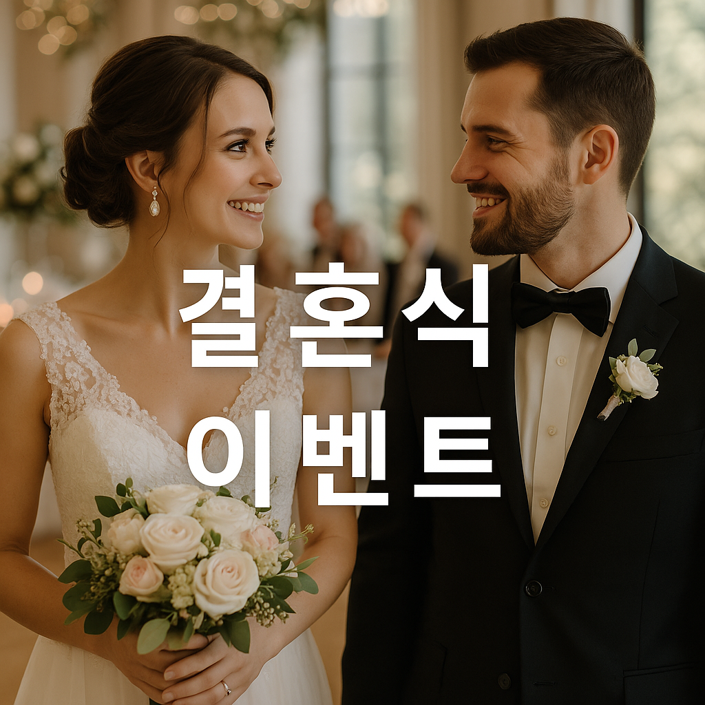 잊지 못할 결혼식 이벤트, 이렇게 준비하세요