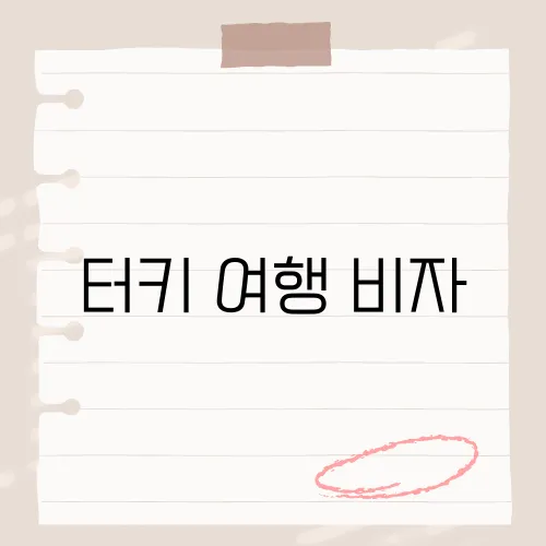 터키 여행 비자, 전자 허가?