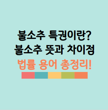 불소추 특권이란? 불소추 특권 뜻 대통령 불소추특권 용어 완벽정리 (불소추 뜻과 차이점)
