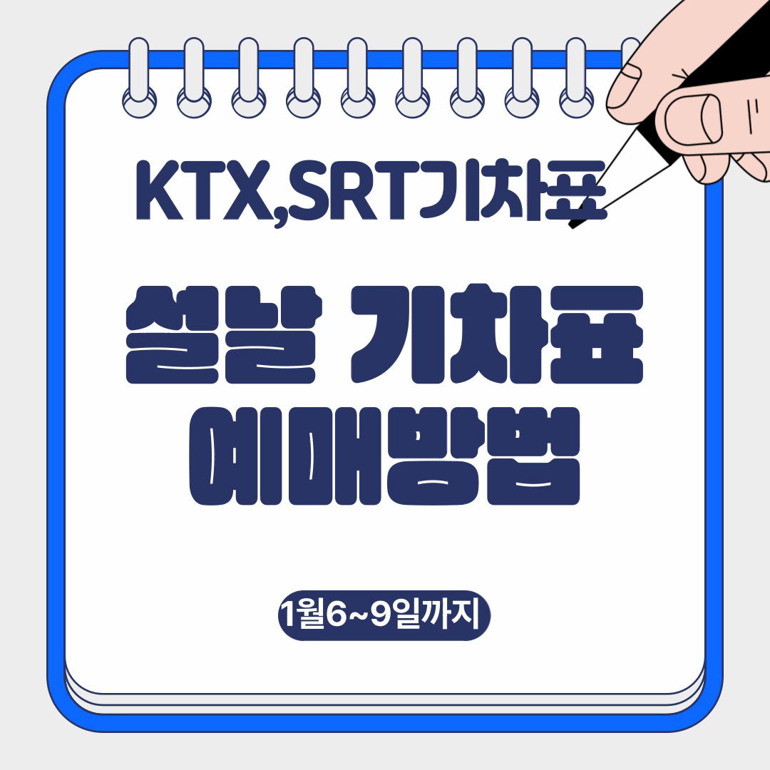 2025년 설날 기차표 예매방법 과할인혜택및 위약금안내