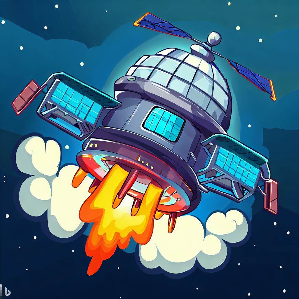 우주정거장 가상 이미지