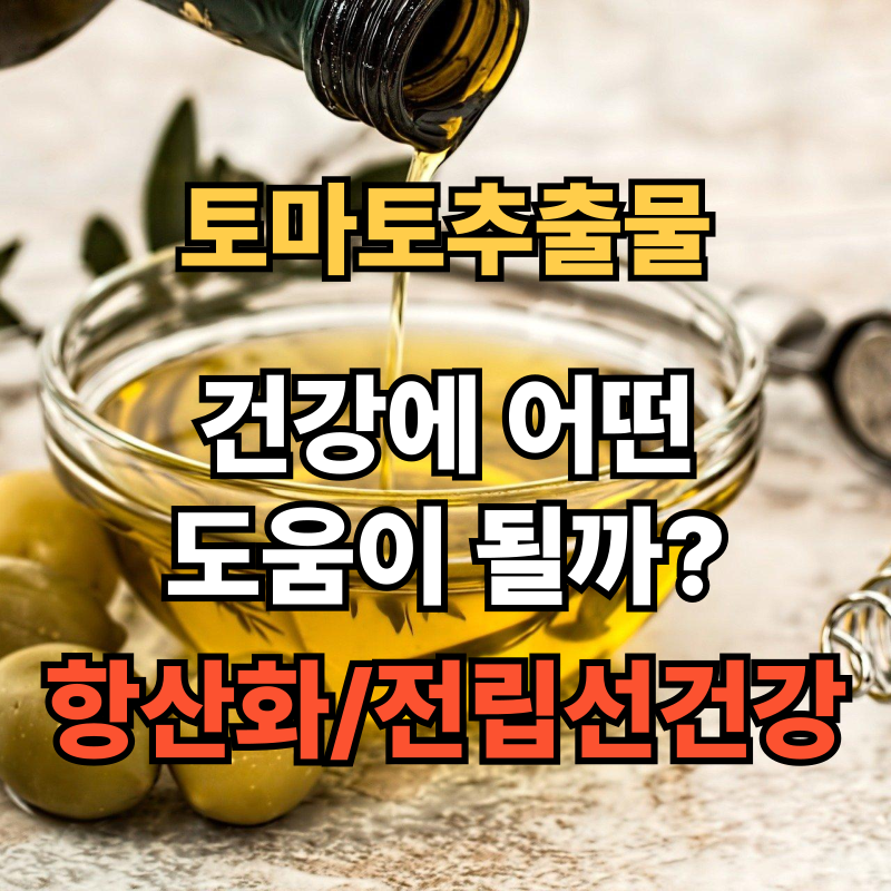 🍅 토마토추출물, 건강에 어떤 도움이 될까? 효능부터 부작용, 복용 팁까지!