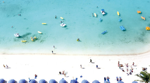 괌 투몬비치 해변 사진