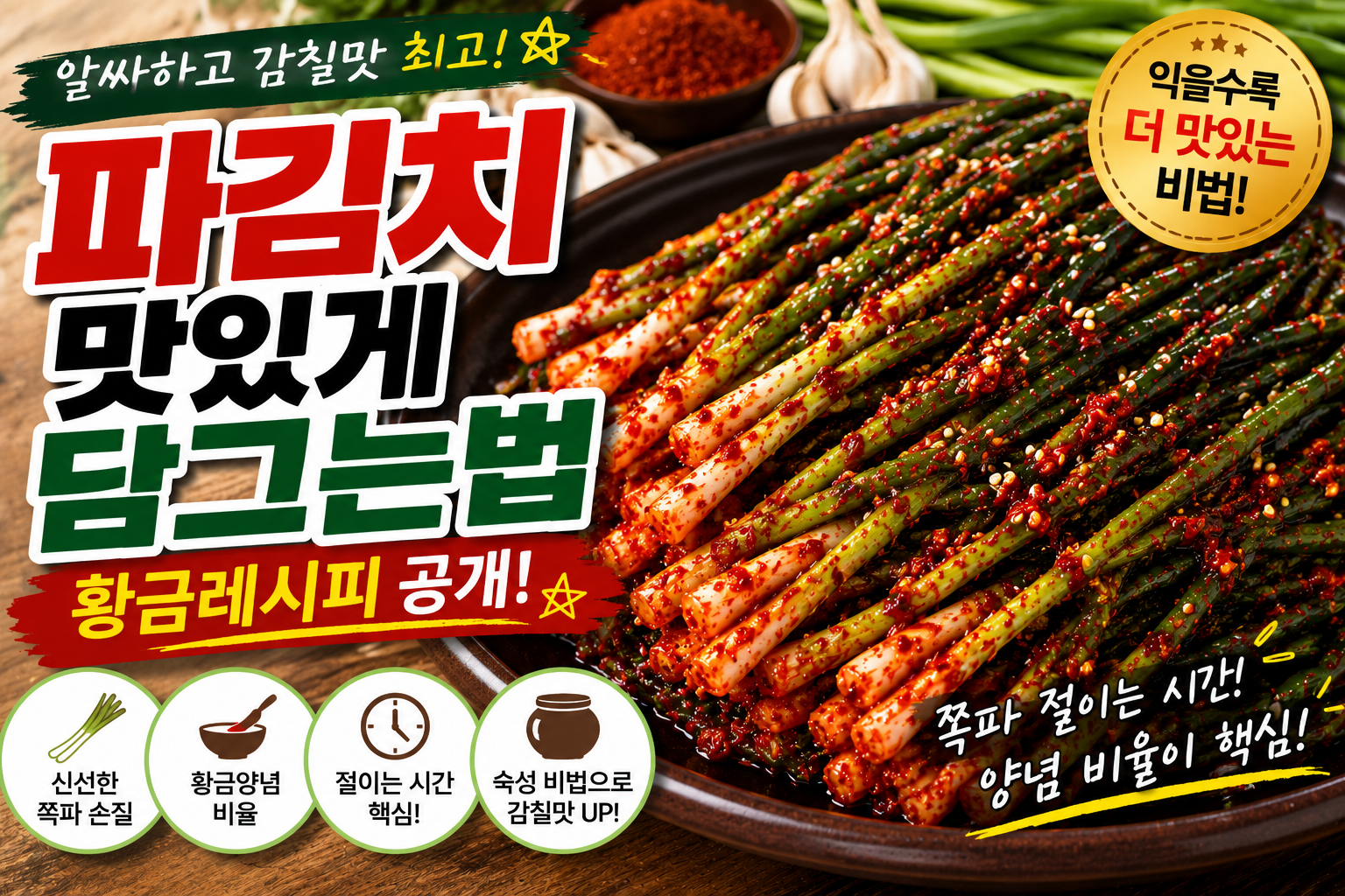 파김치 맛있게 담그는법 파김치 황금레시피