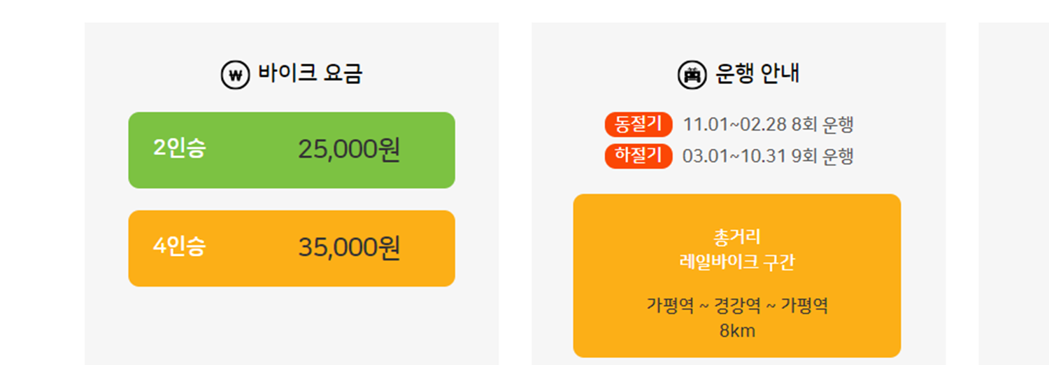 양평 레일바이크