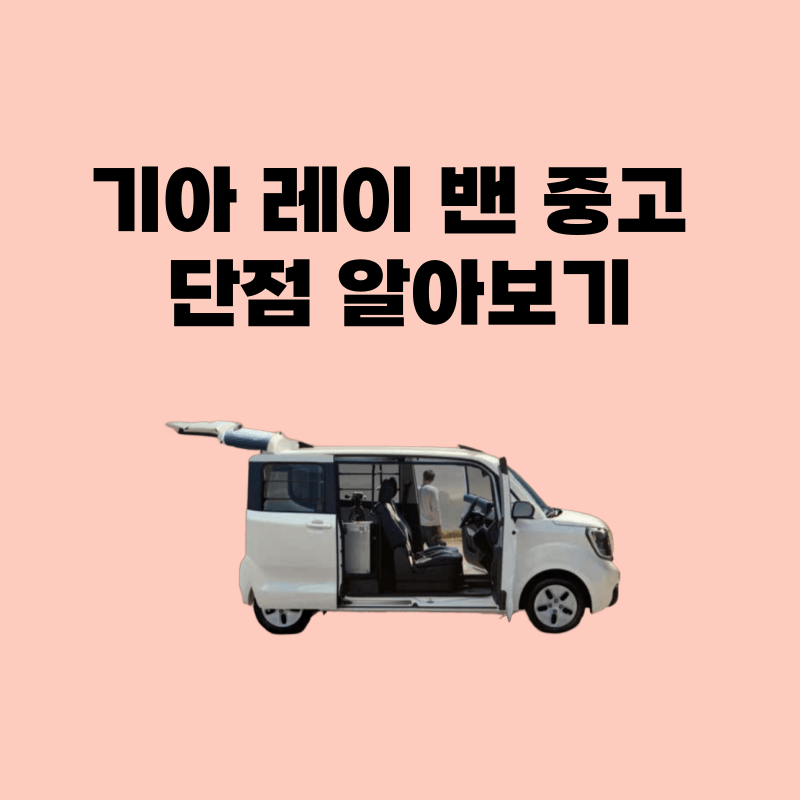 기아 레이 밴 중고 단점 알아보기
