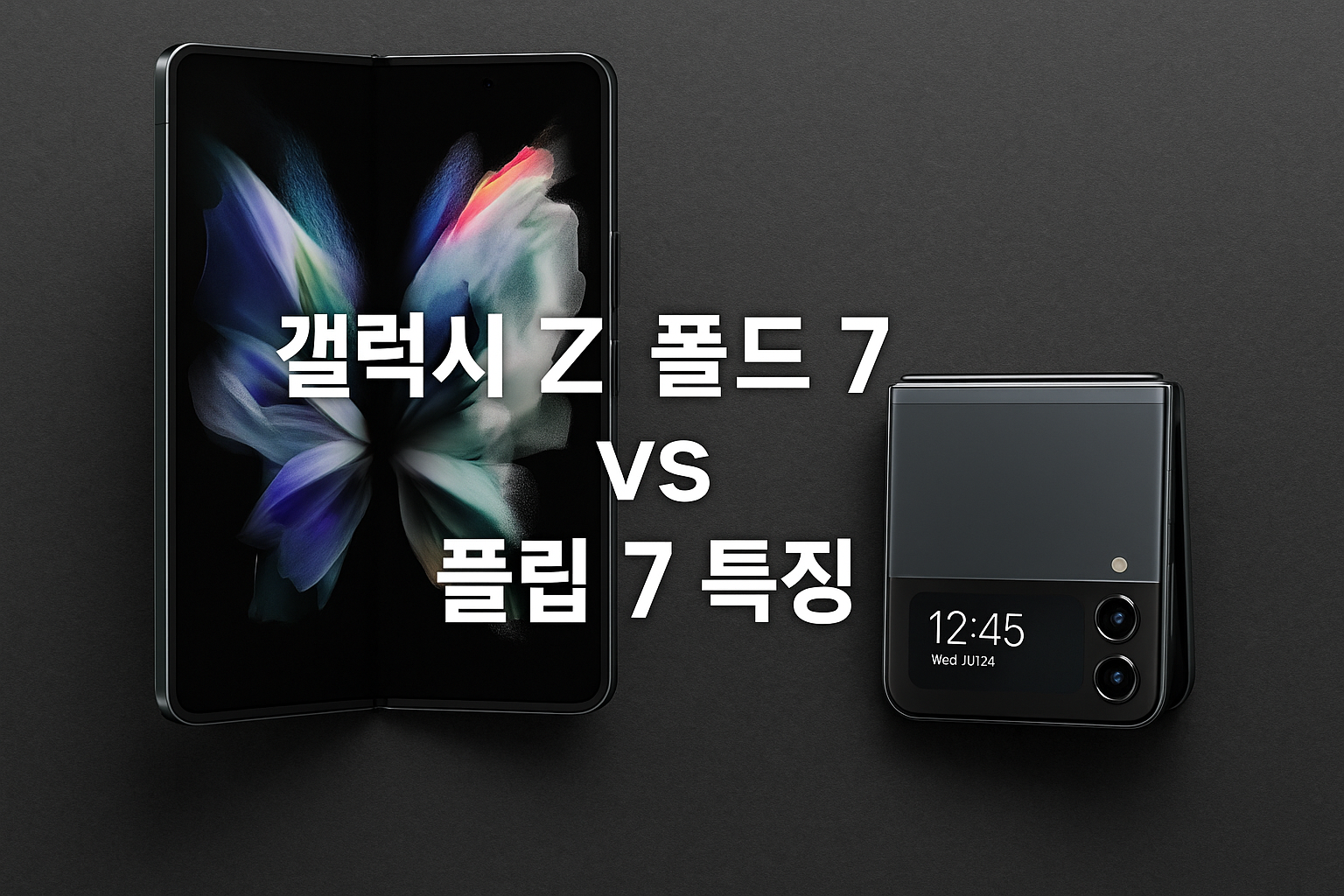 2025년 폴더블폰 갤럭시Z 폴드 7 vs 갤럭시Z 플립 7 특징