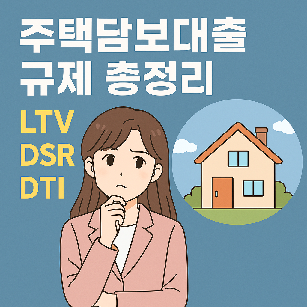 주택담보대출 규제 LTV, DSR, DTI 총정리