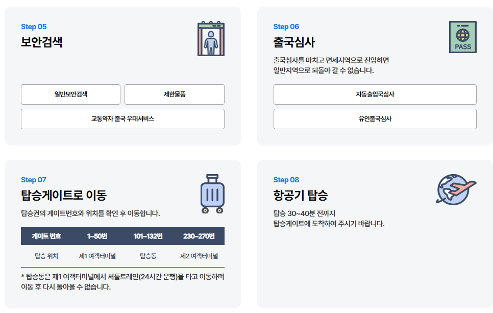 인천공항 실시간 출발·도착 조회 방법