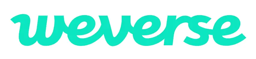 흰바탕 초록색 글씨 weverse