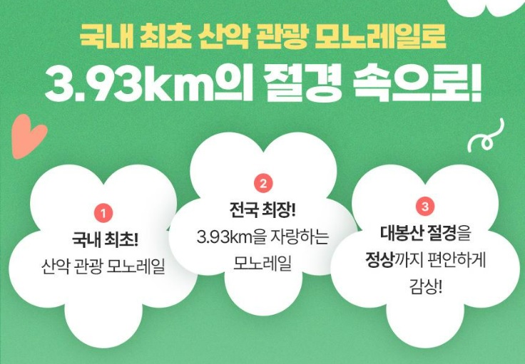 대봉 스카이랜드 모노레일 집라인