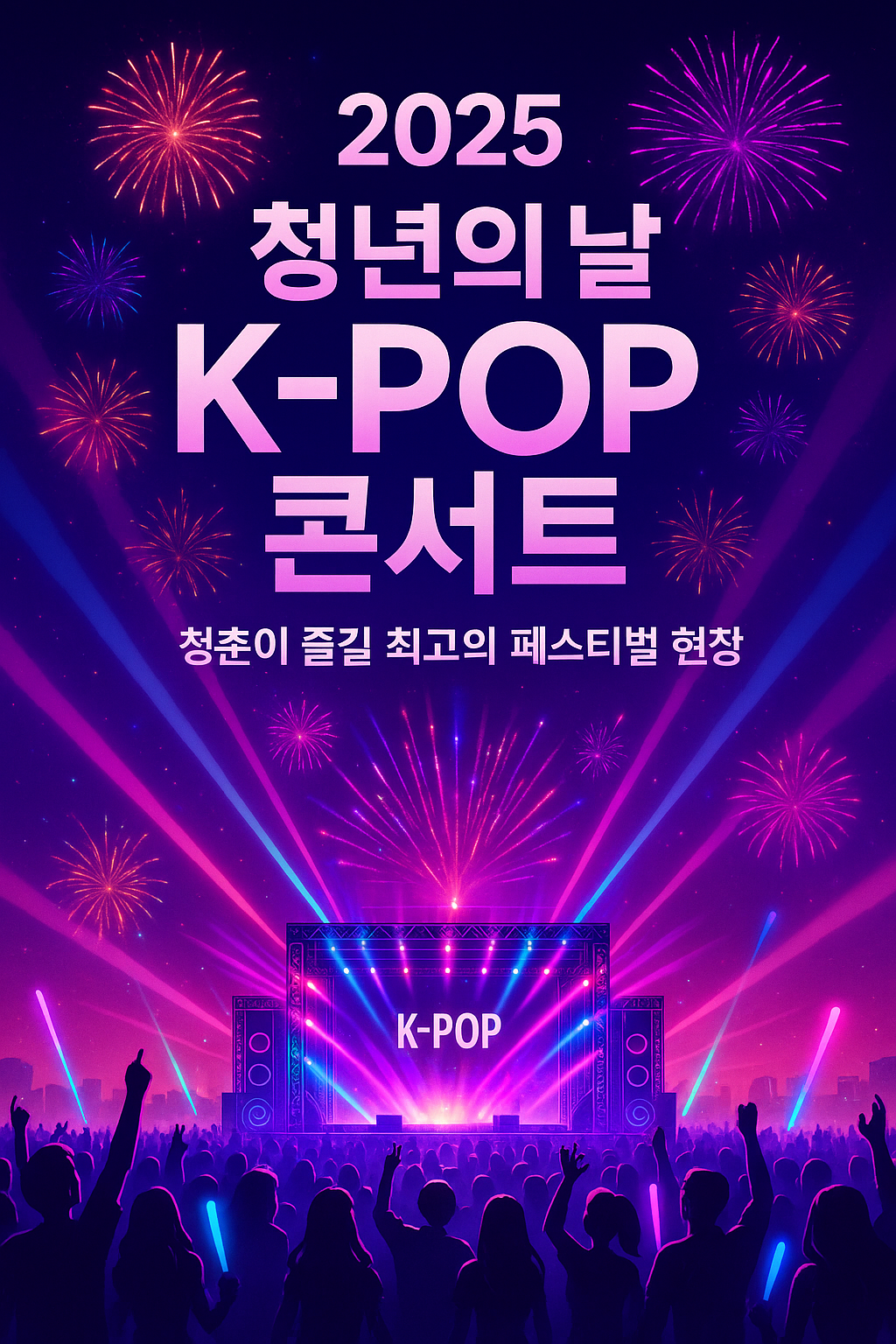 2025 청년의 날 K-POP 콘서트, 청춘이 즐길 최고의 페스티벌 현장 포스터