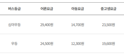 세종청사 인천공항 리무진 버스 시간표 요금 예매방법