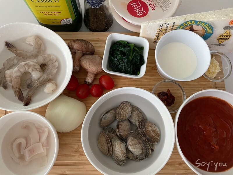 로제-리조또-재료