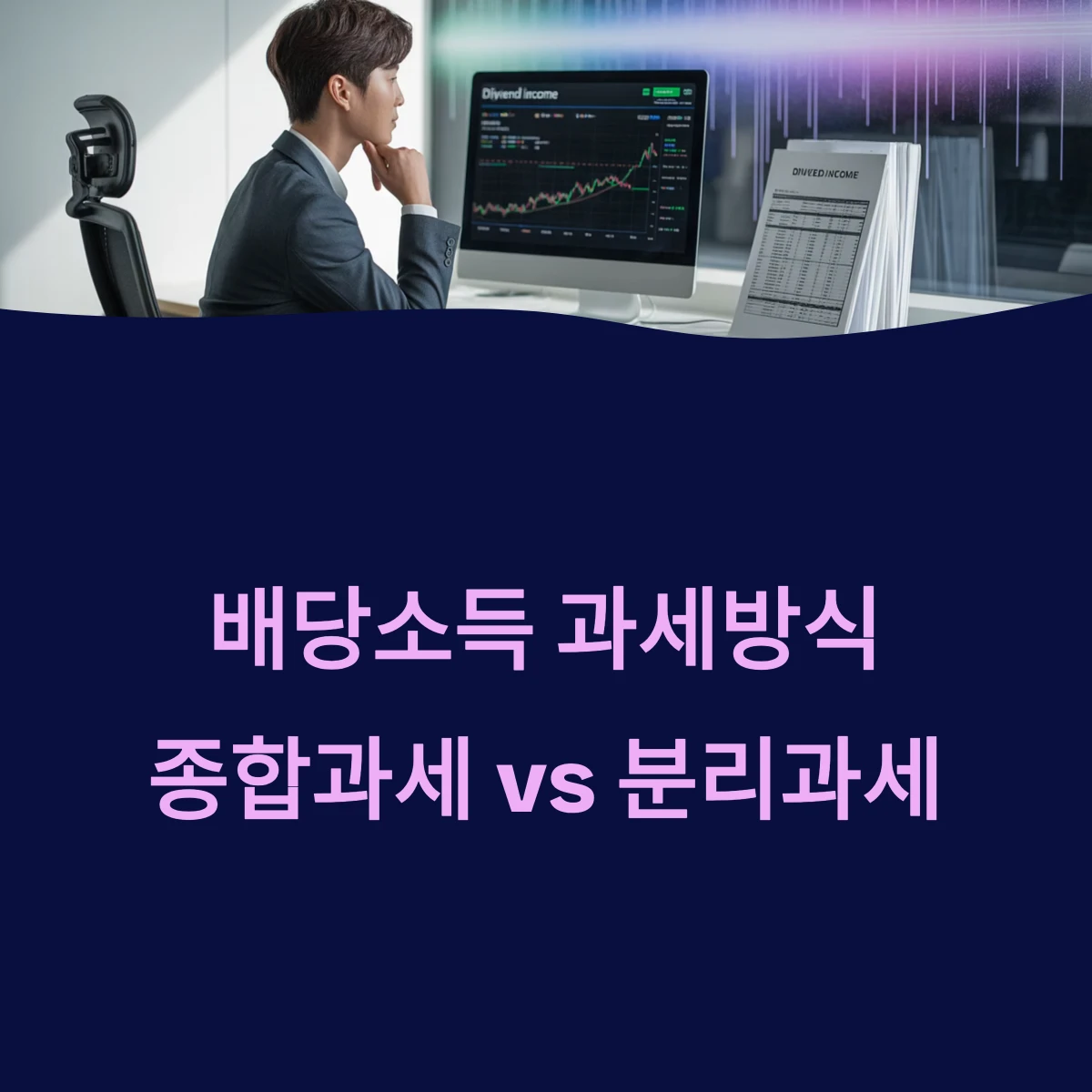 배당소득 분리과세 종합과세 차이점 비교 ❘ 뭐가 더 유리하나?