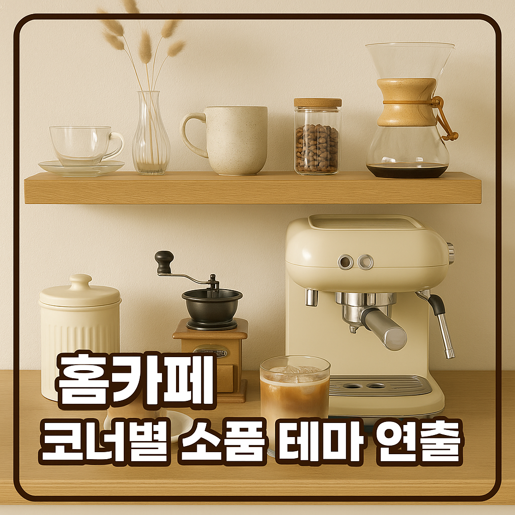 홈카페 코너별 소품 테마 연출