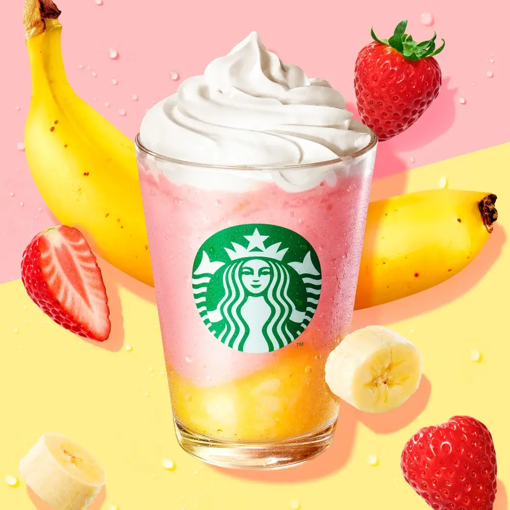 딸기 바나나 프라푸치노