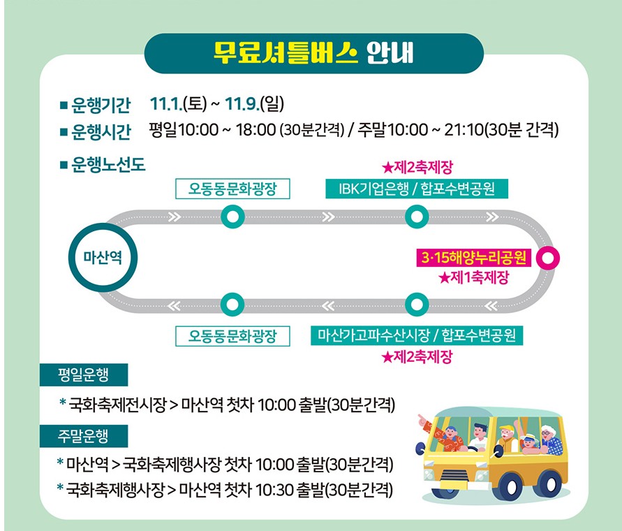 제25회 창원마산 가고파국화축제 기간,장소,야간개장