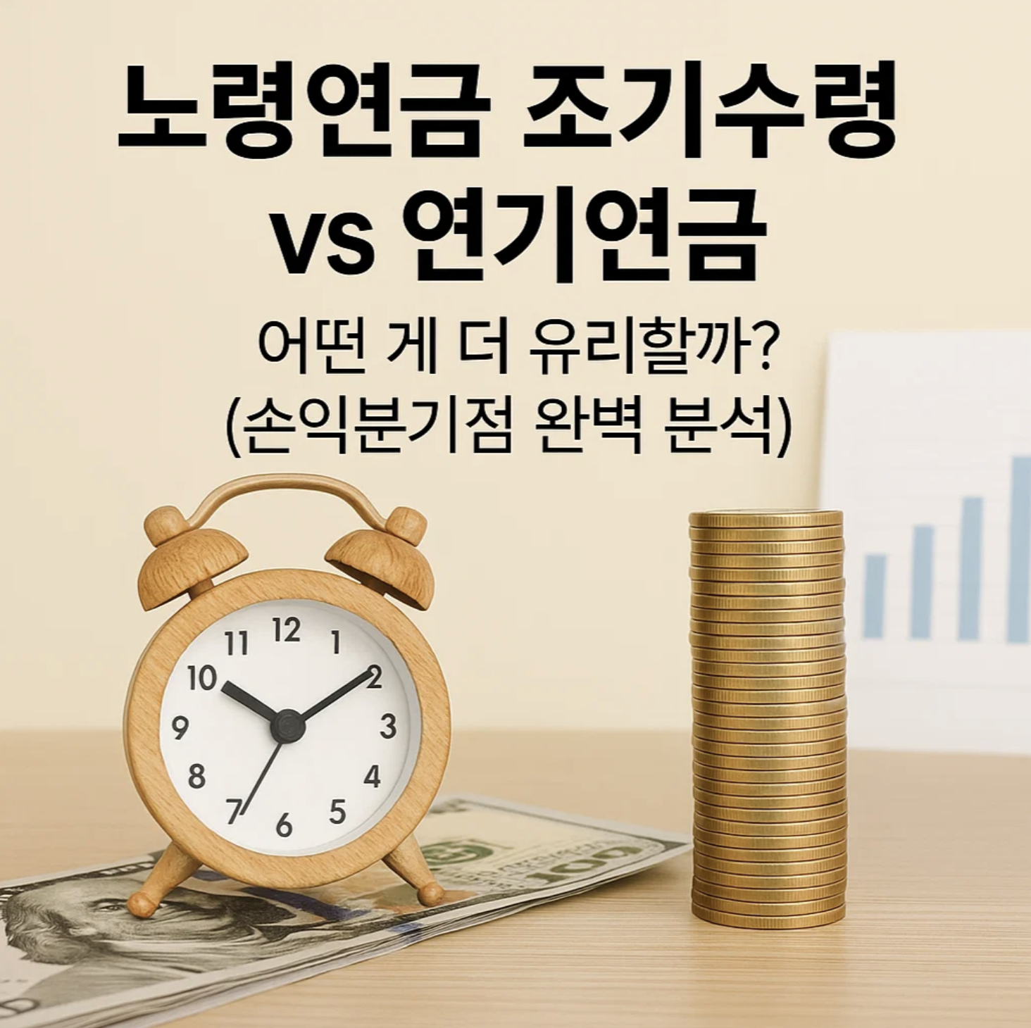 노령연금 조기수령 vs 연기연금, 어떤 게 더 유리할까? (손익분기점 완벽 분석)