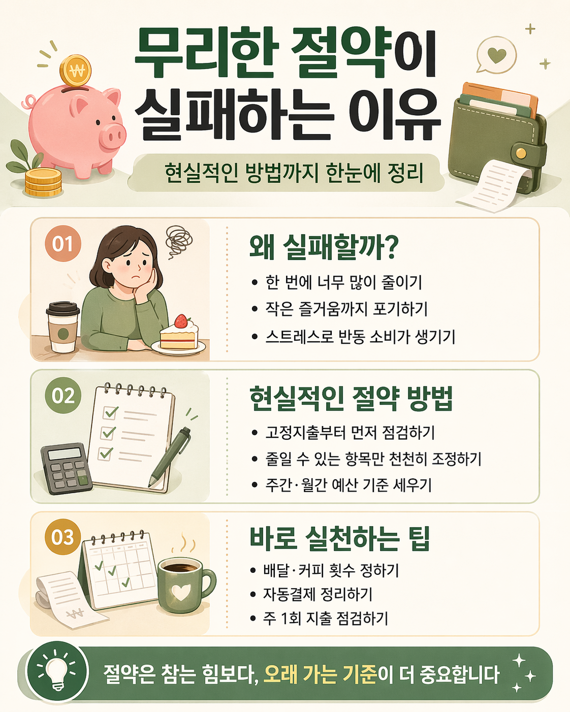 무리한 절약이 실패하는 이유와 현실적인 방법