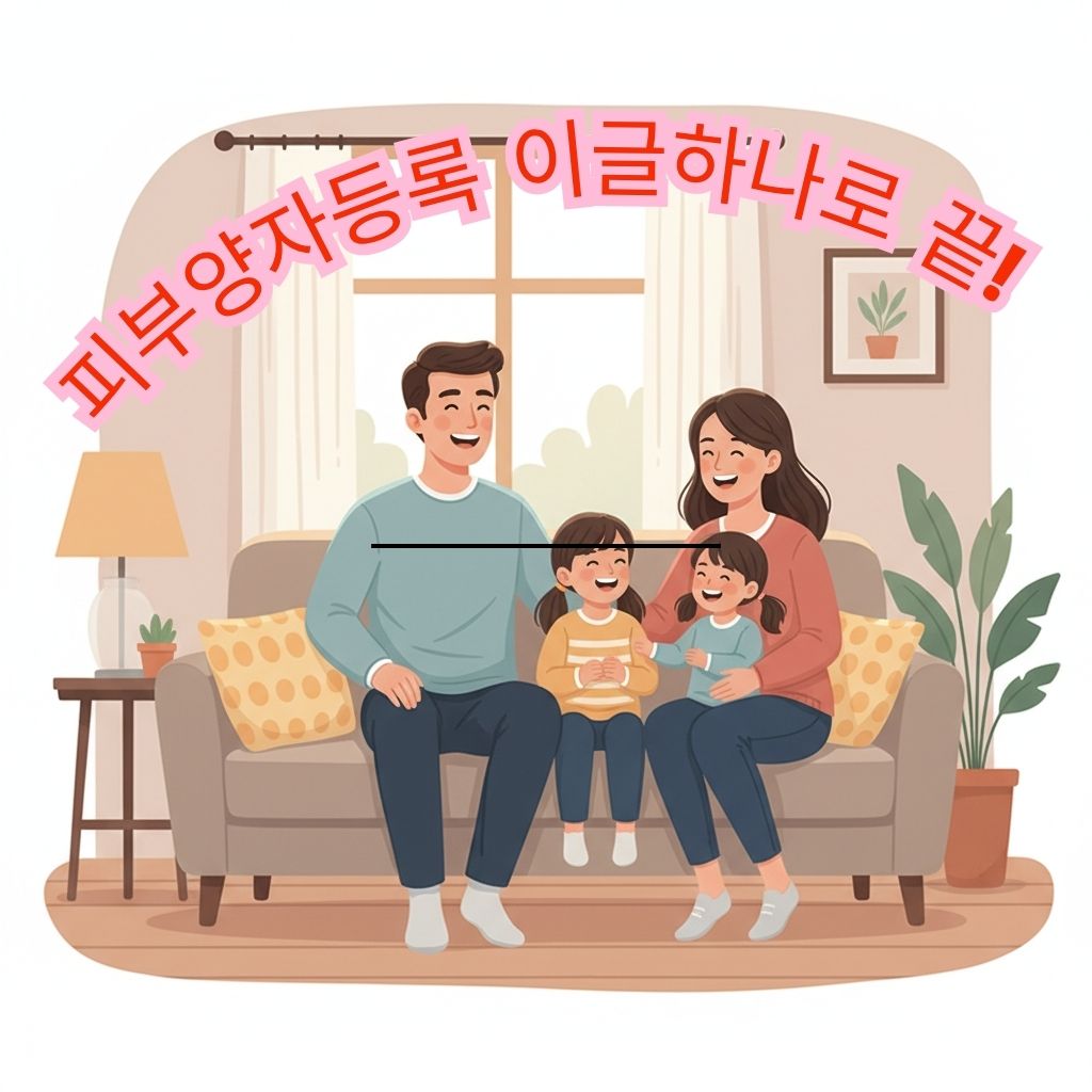 건강보험 피부양자 자격이 있는 화목한 가족