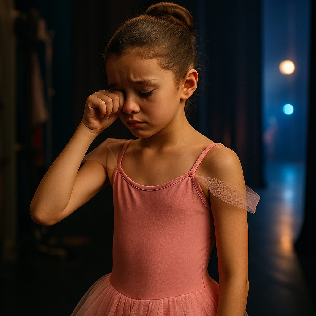 울고있는발레리나소녀