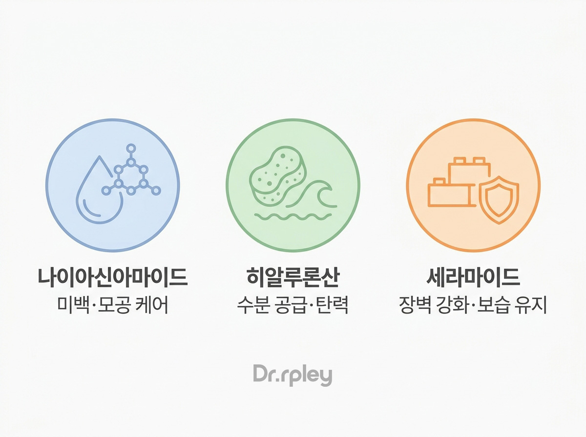 닥터리플리 스킨케어 핵심 성분 나이아신아마이드 히알루론산