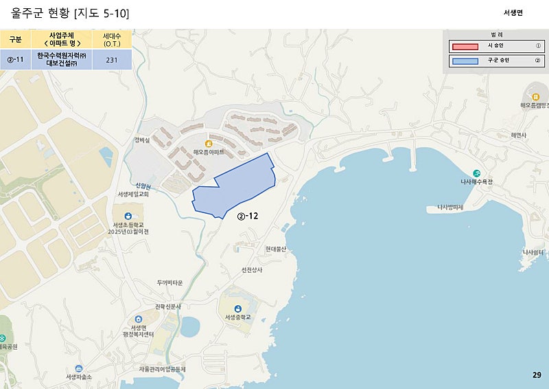 울산 공동주택 사업장 113곳 총정리, 구·군별 5만 세대 어디에 들어서나 (2026년 10월 기준) 29