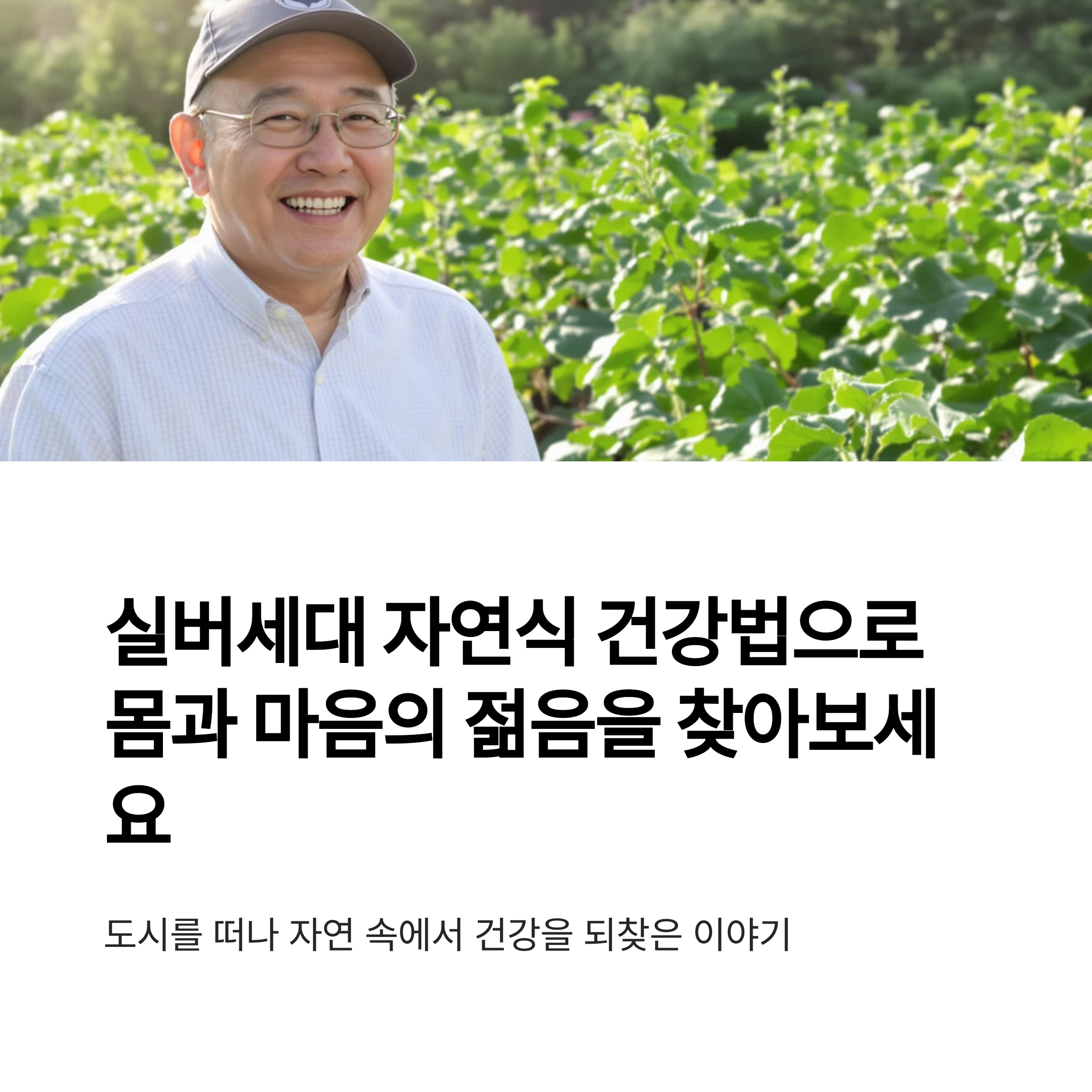 괴산 토박이가 전하는 실버세대 자연식 건강법 - 도시를 떠나 찾은 100세 건강의 비밀