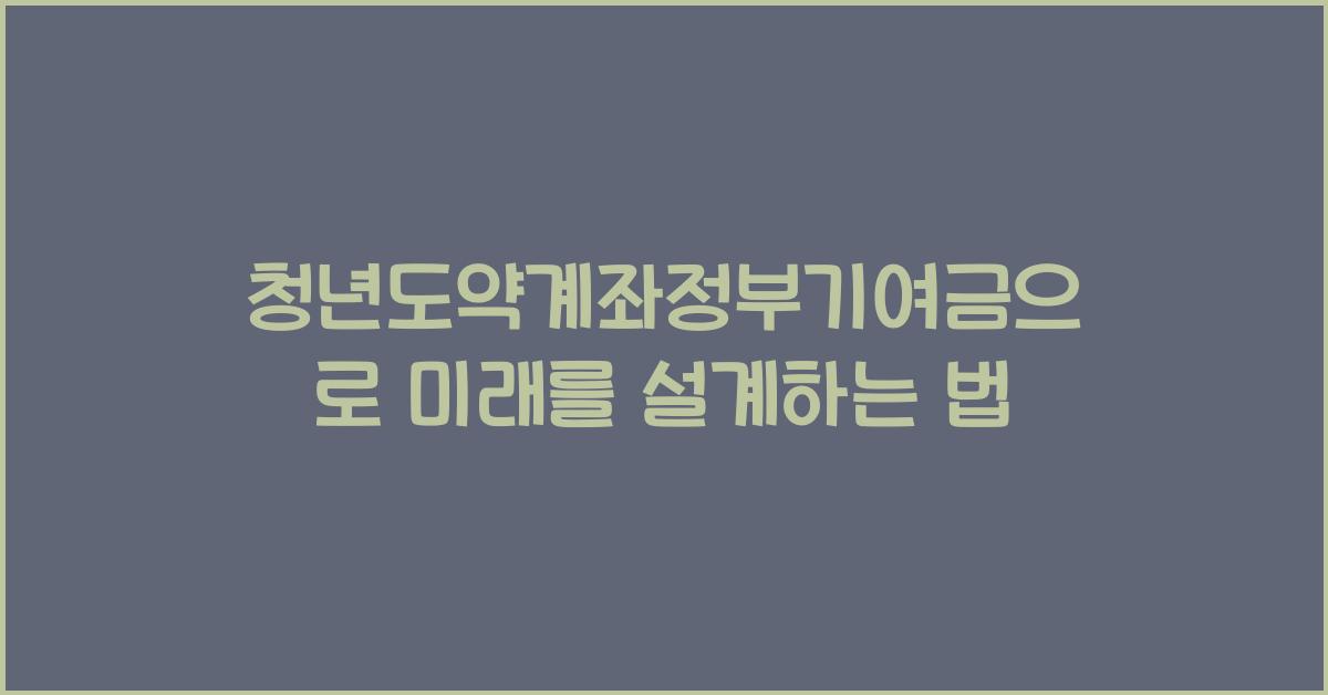 청년도약계좌정부기여금