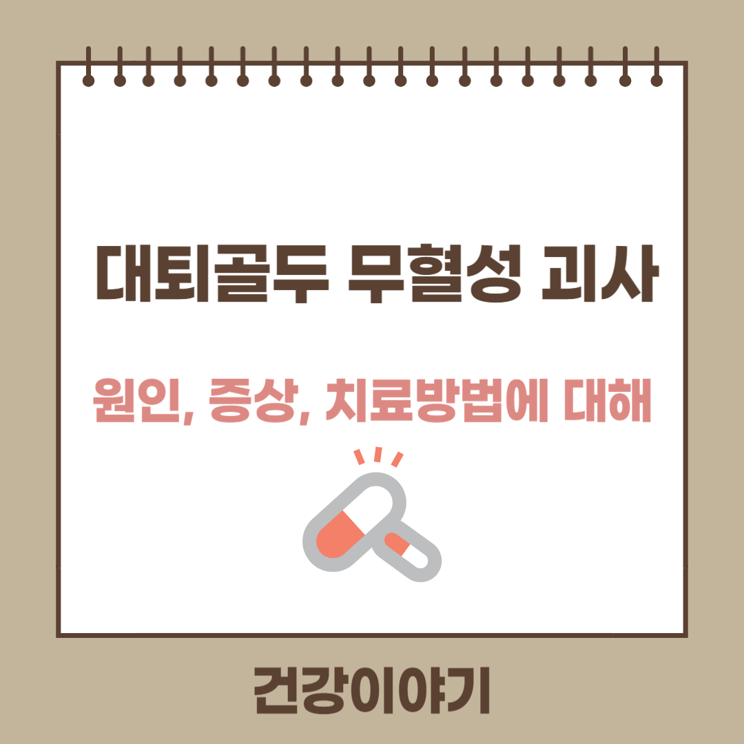 대퇴골두 무혈성 괴사(femur avascular necrosis)