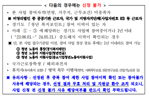 (6.1~6.11)2024 경기도 청년 복지포인트 1차 모집 (120만원 복지포인트)