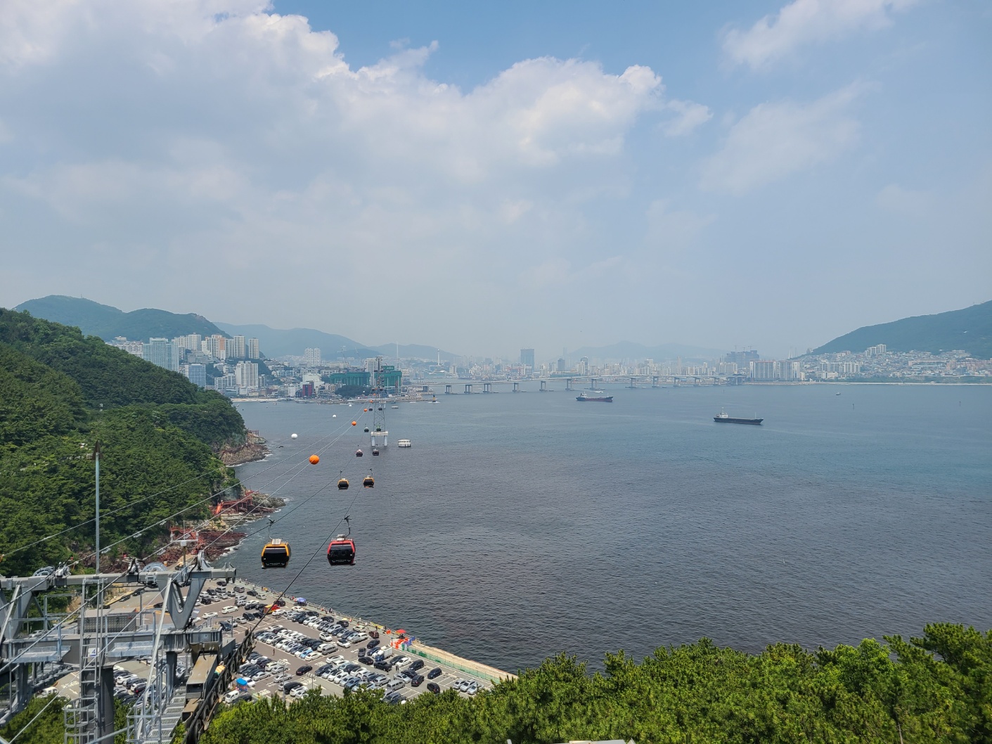 부산 송도 해상 케이블카에서 찍은 바다