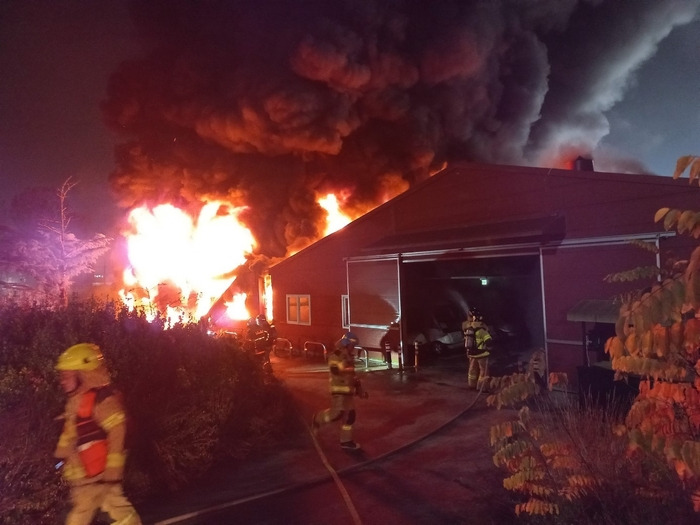 골프장 화재 사진