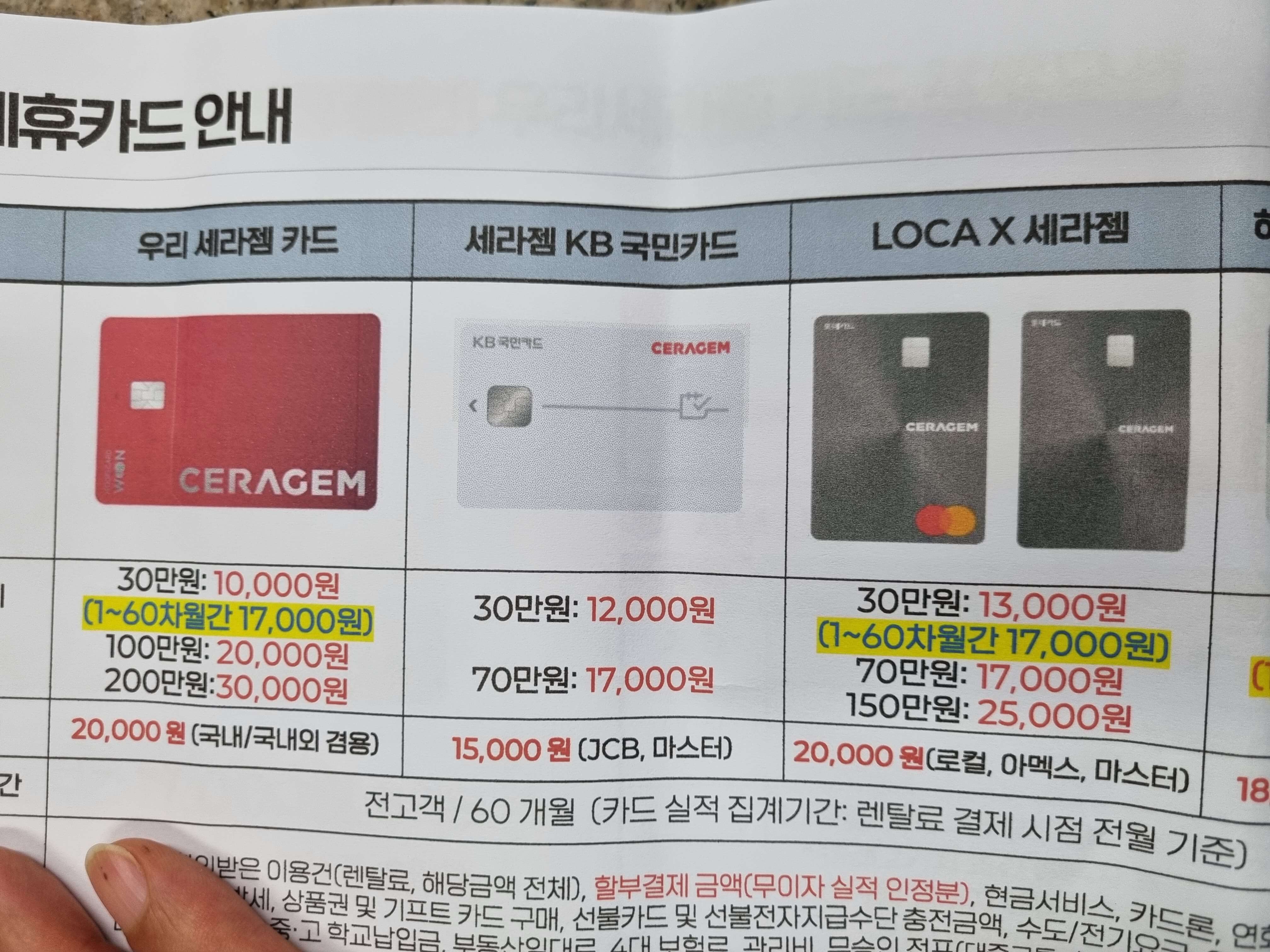 세라젬 할인카드