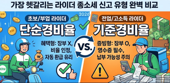 종소세 신고 유형 완벽 비교