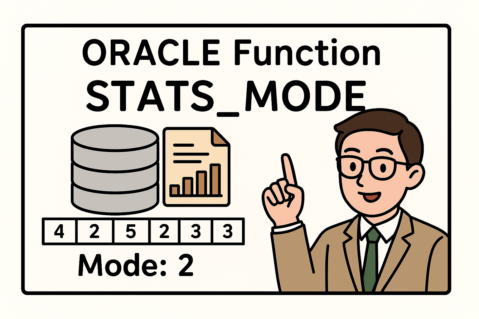 오라클 STATS_MODE() 함수, GROUP BY와 함께 활용하는 방법
