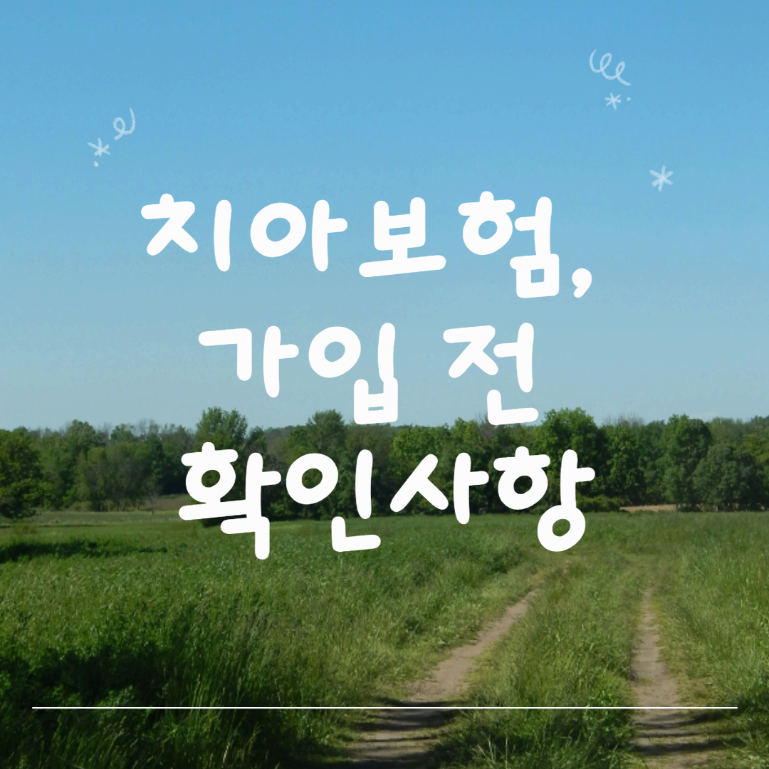 치아보험 가입 전 반드시 알아야 할 유의사항 5가지와 보장 항목 완벽 정리 (2025 최신)