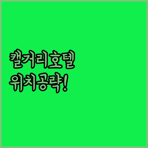 캐나다 캘거리 호텔 위치별 장점 비교..