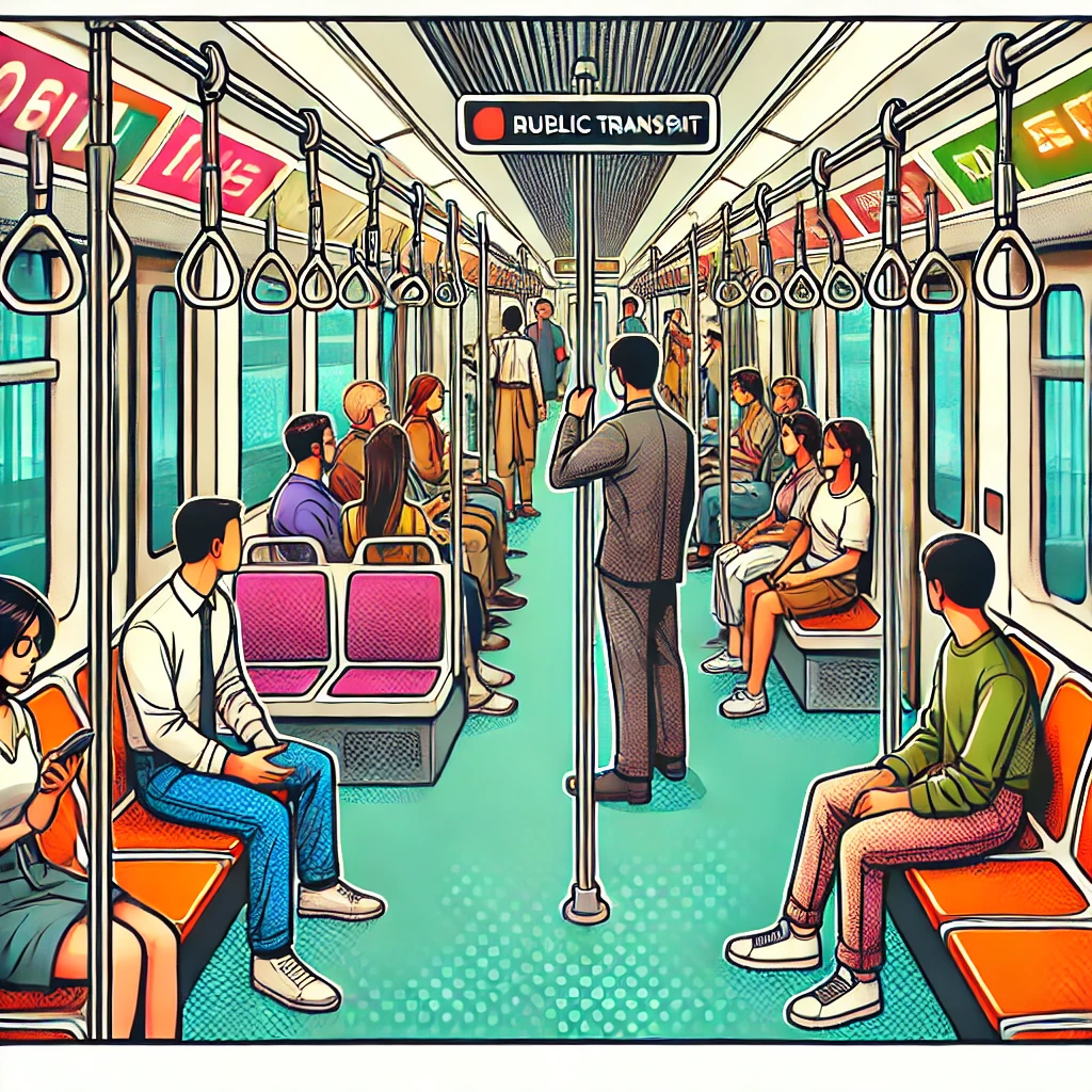 짧은 거리 대중교통이용