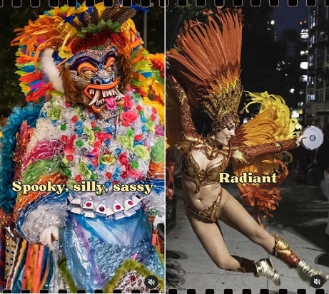 빌리지 할로윈 퍼레이드의 다양한 코스튬 1&2