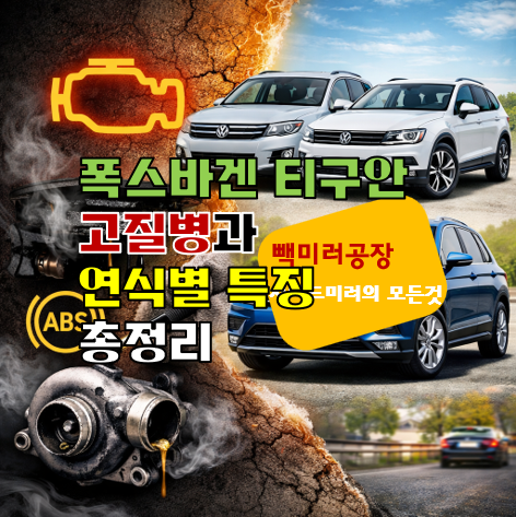 폭스바겐 티구안 고질병과 연식별 특징 총정리