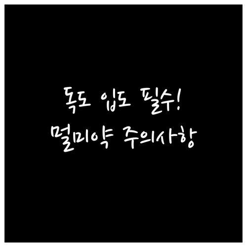 독도 여행 시 주의사항과 멀미약 복용..