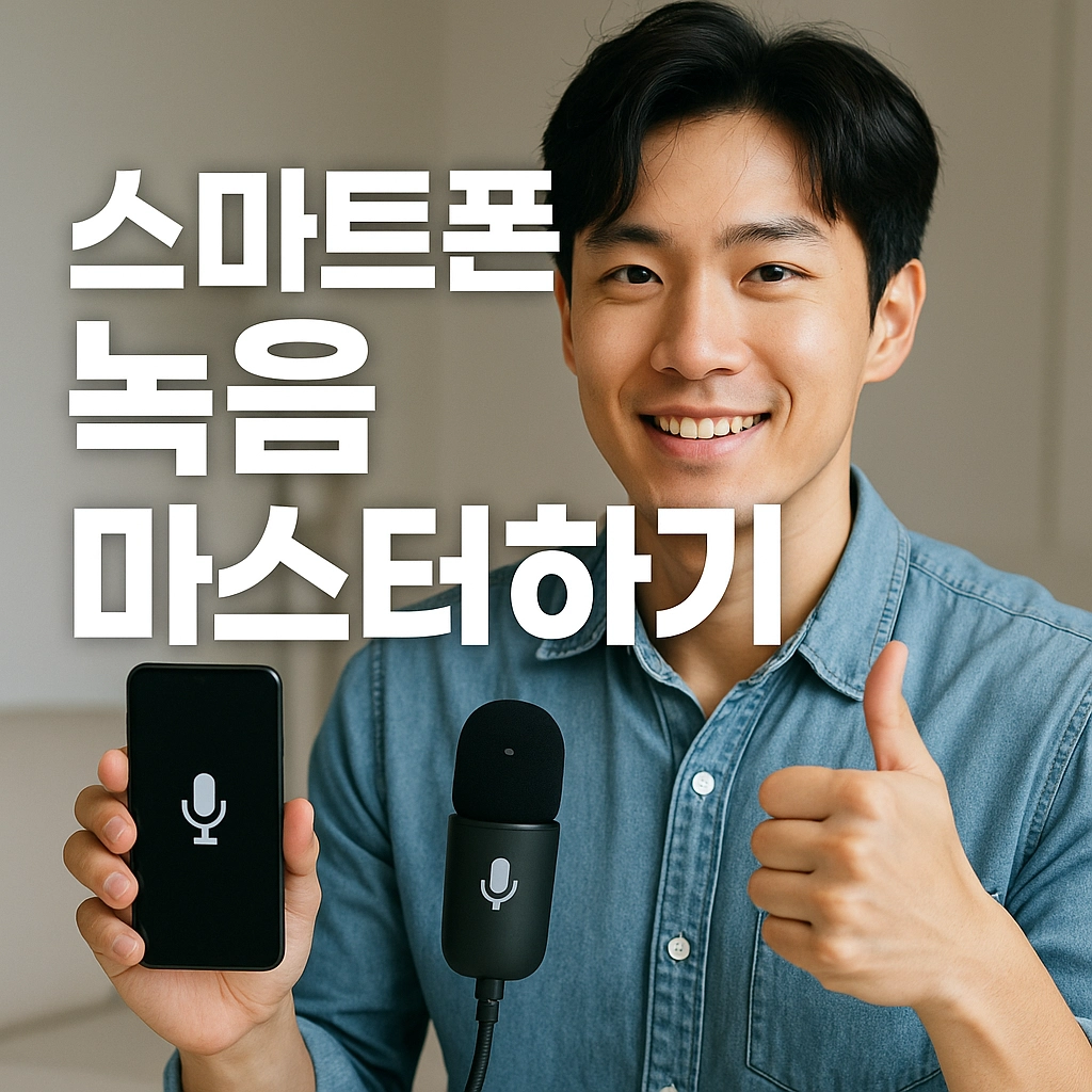 핸드폰 마이크로 고음질 녹음하는 방법 총정리