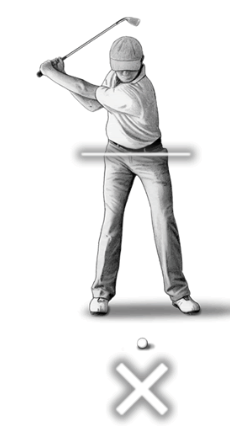 잘못된 백스윙 자세