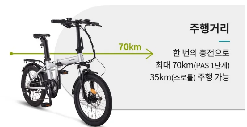삼천리자전거 팬텀듀크 주행거리 안내