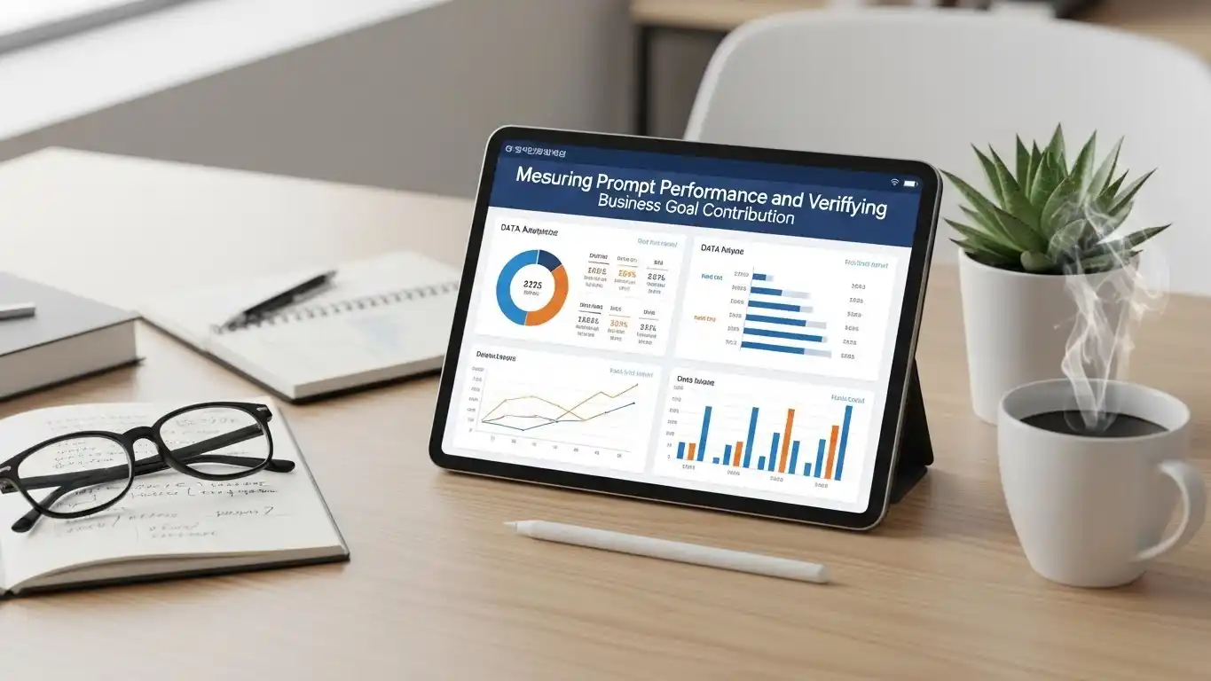 <img src="measuring_prompt_performance_and_verifying_business_goal_contribution.webp" alt="프롬프트 성능을 데이터로 측정하고 목표 달성 기여도를 검증하는 이미지 입니다">